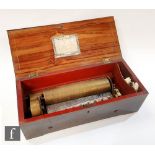 A Nicole Freres key wind musical box playing twelve airs, serial no 25113, game no 892 with original