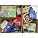A large collection of OO gauge model railway accessories, to include station buildings, trees,