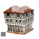 A Moorcroft Pottery model of Thaxted Guildhall designed by Robert Tabbenor, impressed and painted