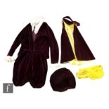 A 1920s / 1930s hand made childrens fancy dress costume for an 18th Century dress comprising a