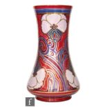 A 1920s Gloria Lustre low waisted cylindrical vase in the manner of Gordon Forsyth for A. E.