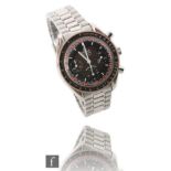 A gentleman's stainless steel Omega Speedmaster Racing Michael Schumacher Limited Edition, Ref