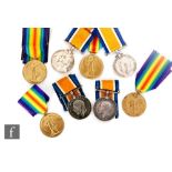 Four pairs of World War One medals British War Medal and Victory Medals awarded to 2622 Dvr G. Lough