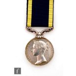 A Punjab Medal to Ensign A.W.C Lindsay.