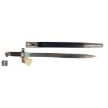 A British MK III Henry Martini 1887 bayonet by Henry Wilkinson London, with steel and leather