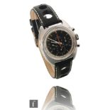 A gentleman's stainless steel Omega Seamaster chronograph wrist watch ref 145.006-66 with batons and