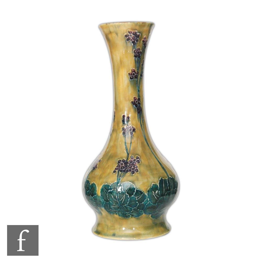 An early 20th Century Morrisware vase by S. Hancock and Sons, designed by George Cartlidge decorated