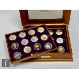 An Elizabeth II Golden Jubilee cased set of 24 proof silver coins with booklet and certificates.