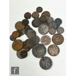 Various George III to Victoria pennies, half pennies, farthings and copper coinage. (qty)