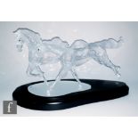 A Swarovski figure titled 'The Wild Horses', limited edition No. 08472/10,000, complete with carry