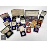 A cased set of nine Elizabeth II 1969 Bahamas silver and nickel coins, a Prince of Wales 1969