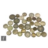 Various William III to Victoria coins to include sixpences 1696, 1746, 1711, shillings and other