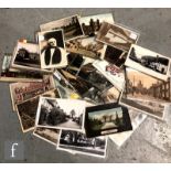 A large collection of Edwardian postcards to include Warwickshire, Birmingham trams, street