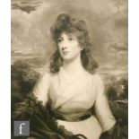 HENRY SCOTT BRIDGWATER (1864-1946) AFTER ROMNEY - 'Lady Charlotte Duncombe', mezzotint engraving,