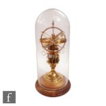 A late 20th Century Orrery clock by The St James House Company No 219/1500 with rotating planets