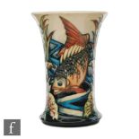 A Moorcroft Pottery vase of flared form decorated in the Derwent pattern designed by Philip