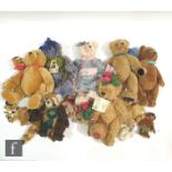 A collection of Hermann teddy bears, to include Cornflower, limited edition 173 of 500, cornflower