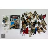 Thirty seven Kenner Star Wars 3 3/4" action figures, including Logray with Palitoy Return of the