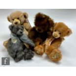 Four Charlie Bears teddy bears, Anniversary Daniel (CB114886), from the Once Upon a Time 5th