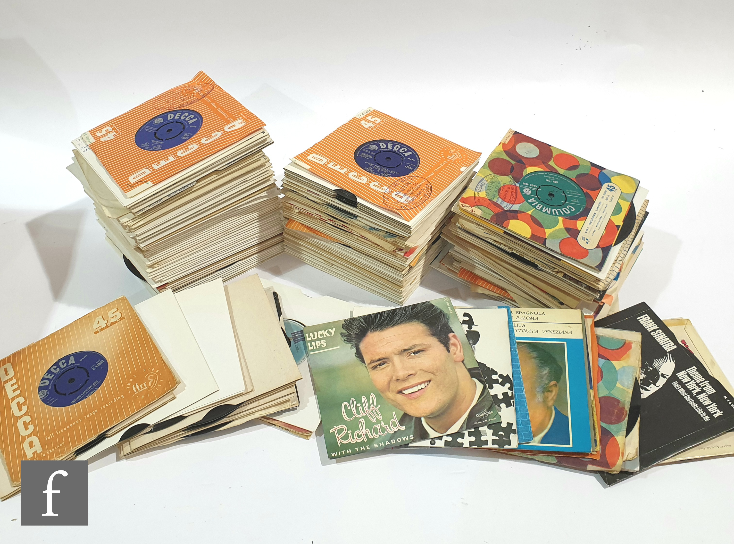 A large collection of Rock and Pop 7 inch singles to include The Animals, The Monkees, The Moody