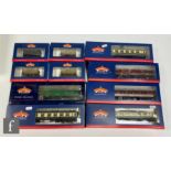 Ten OO gauge Bachmann coaches and items of rolling stock, all boxed. (10)