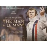 A Steve McQueen: The Man and Le Man (2015) British Quad film poster, double sided, rolled.