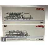 Two Marklin HO gauge 3 rail locomotives, comprising 3003 2-6-0 DR Class 24 grey '24 058'