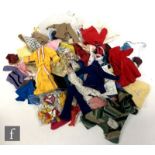 A collection of assorted fashion doll clothing to include Pedigree Sindy, Palitoy Action Girl and