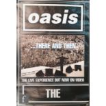 A group of three Oasis 'Whats the Story Morning Glory/Definitely Maybe', large format retail