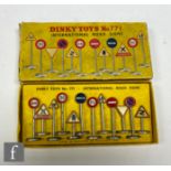 A Dinky Toys No. 771 International Road Signs twelve piece set, boxed.