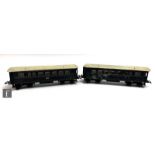 A pair of O gauge Hornby Wagons-Lits Grand European Express coaches, comprising Sleeping and