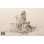 DAVID SHEPHERD (1931-2017) - 'Tiger and Cubs', photographic reproduction, signed in pencil and