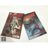 Two Marvel Daredevil comics, Daredevil End of Days 4 of 8, signed to the cover by Stan Lee, and