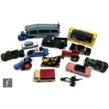 A collection of fourteen assorted Dinky and Corgi diecast models to include Dinky Bedford Pullmore