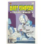 A Bongo Comics Group Simpsons Comics Bart Simpson #3 Troublemaker, signed to the cover by Matt