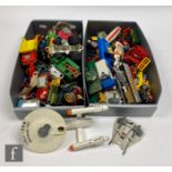 A collection of assorted unboxed diecast models to include Dinky, Corgi, Matchbox and similar,