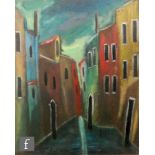 G. ALASINI (CONTEMPORARY) - Venetian buildings, oil on canvas, signed, framed, 51cm x 39cm, frame