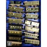 A collection of HO gauge rolling stock by Fleischmann and Liliput, to include passenger coaches,