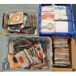 A large collection of approximately five hundred 7 inch singles, to include various 1960s-80s in the