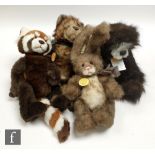 Four Charlie Bears, comprising Lacey 2012 Collectors Club teddy bear, limited edition of 600, dark