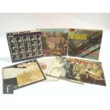 A collection of The Beatles and Led Zeppelin LPs to include The Beatles 'Please Please Me' PMC