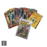 A collection of comics to include Marvel comics including Amazing Fantasy #1 featuring a reprint