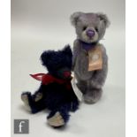 Two Charlie Bears Minimo Collection teddy bears, Midnight, limited edition 519 of 2000, dark blue