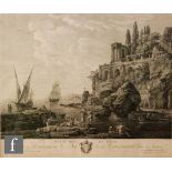 J ALIAMET AFTER VERNET - 'Rivage Pres de Tiverly', engraving, framed 45cm x 56cm, frame size 55cm