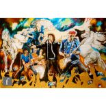 A Ronnie Wood 'Electric Horses', giclee print on paper, signed in pencil, numbered 94/150,