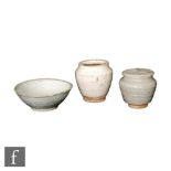 A collection of Chinese Qingbai glazed items, Yuan/Ming Dynasty, to include a lotus form bowl,