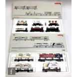 Two HO gauge Marklin rolling stock packs, 45101 Geislinger Grade Freight Set and 47681 Container