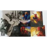 A collection of Spider-Man and Superman press packs to include film stills, marketing guide and