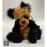 Charlie Bears Isabelle Collection Lila panda bear (SJ3898), limited edition 60 of 200, brown and