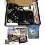 A Sega Mega Drive II console, complete with two control pads, power leads and instruction manual,